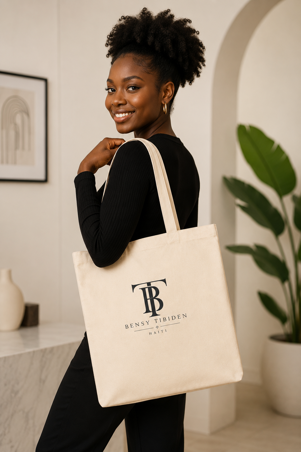 Tote bag en toile — Bensy TiBiden