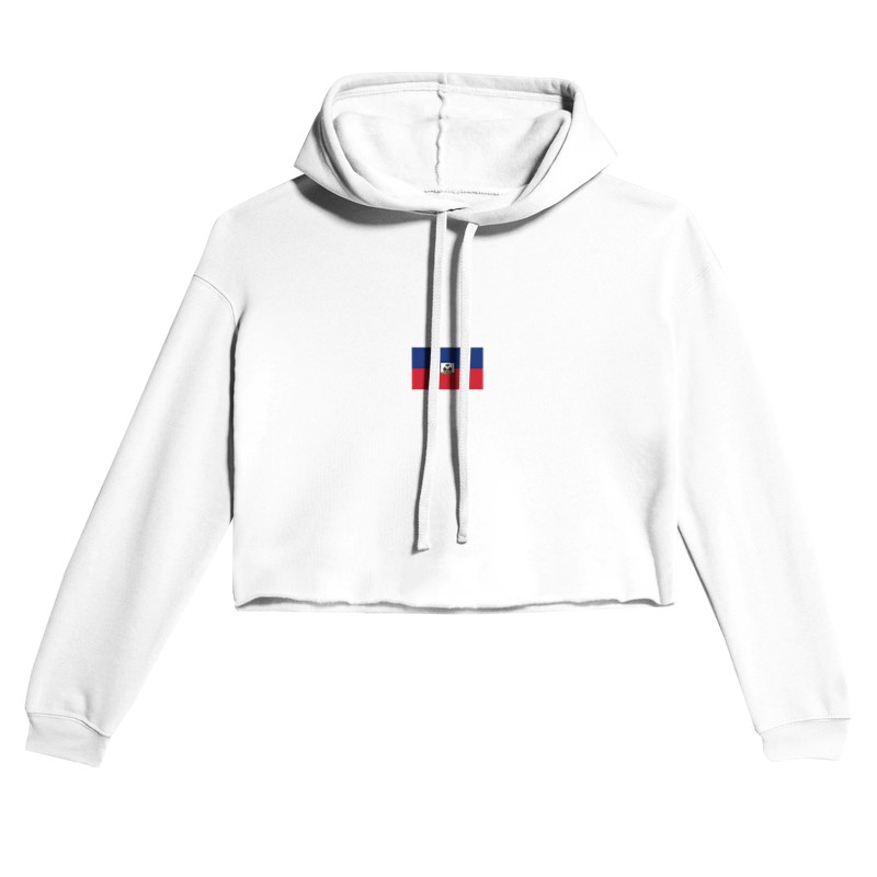 Hoodie court — Blanc / M — 4