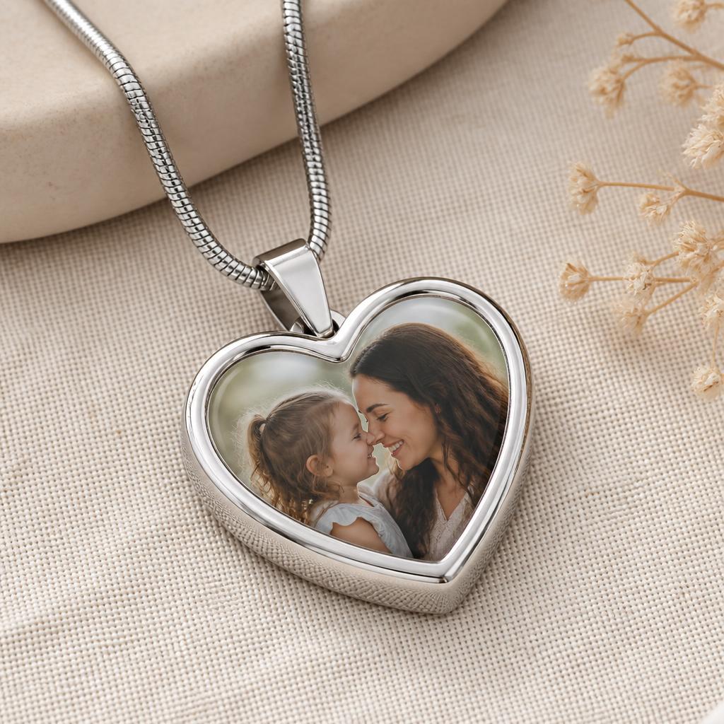 Collier Photo de Luxe Bensy — Pendentif Cœur — 3