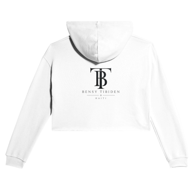 Hoodie court — Blanc / M — 3